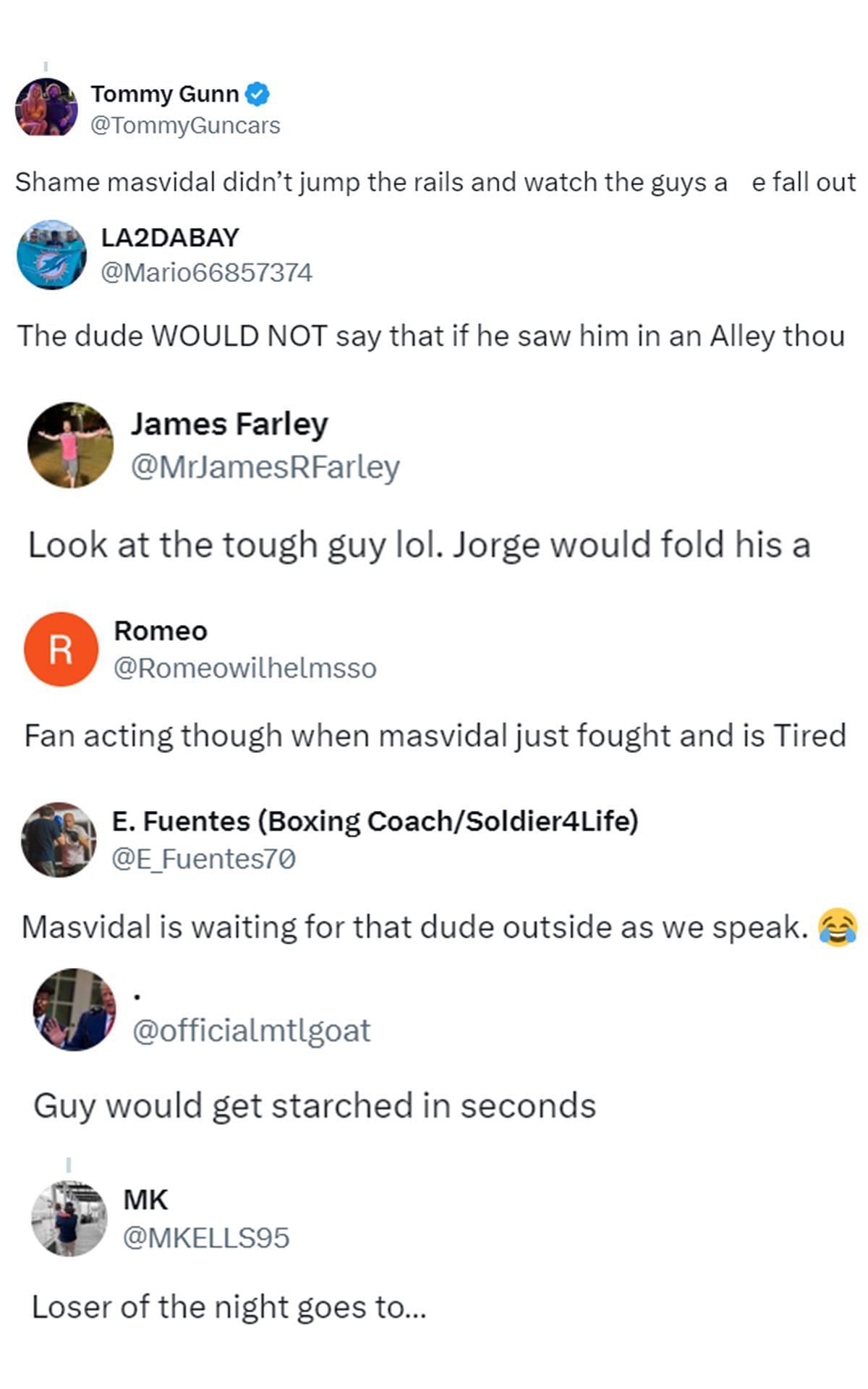 Fan reactions